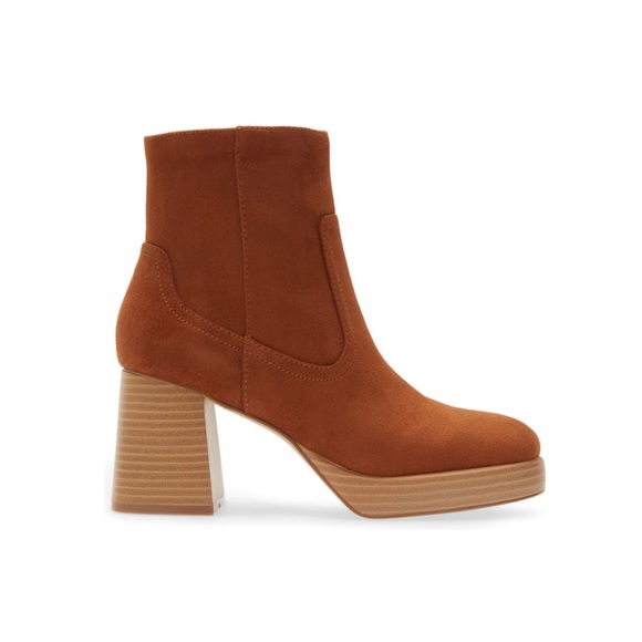 BP. Keyla Platform Bootie In Tan Chestnut Color - New In Box - Reemoly - Picture 3 of 15